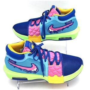 Nike Air Lebron Witness 8 I Promise School Baltic Blue Playful Pink HJ2962-900